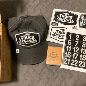 Gray Chevy Truck Legends Cap and 100,000+ miles memorabilia set!